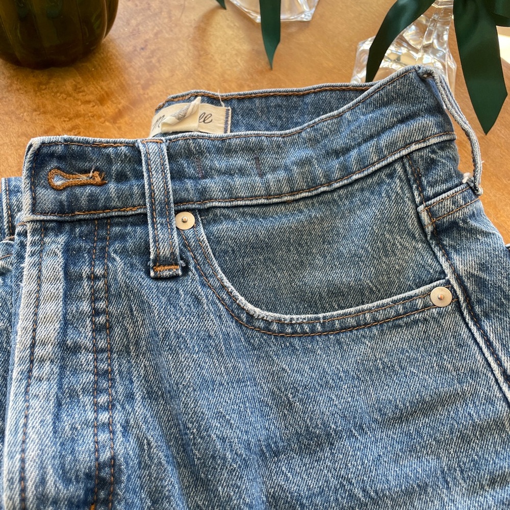 Madewell Perfect Vintage Wide Leg Crop Jean Blue